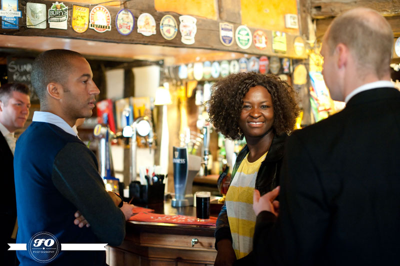 St Peter's Church: Wavy haired Black lady