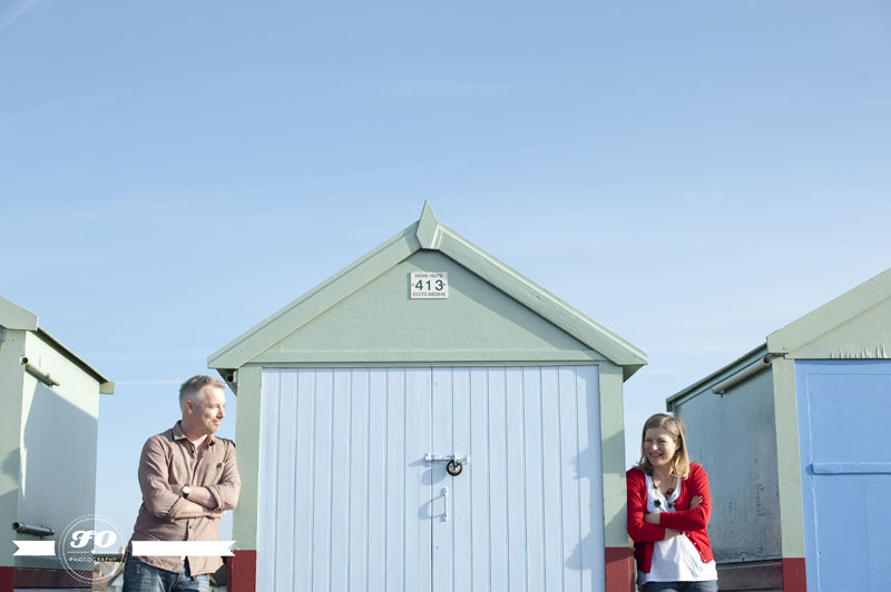 Portrait photographs of married couple, Brighton beach, east sussex (1)