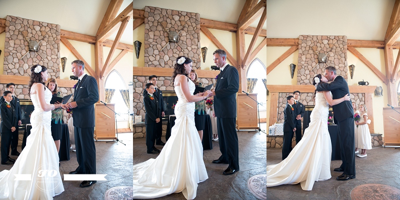 celtic hall edmonton wedding photographers, first kiss
