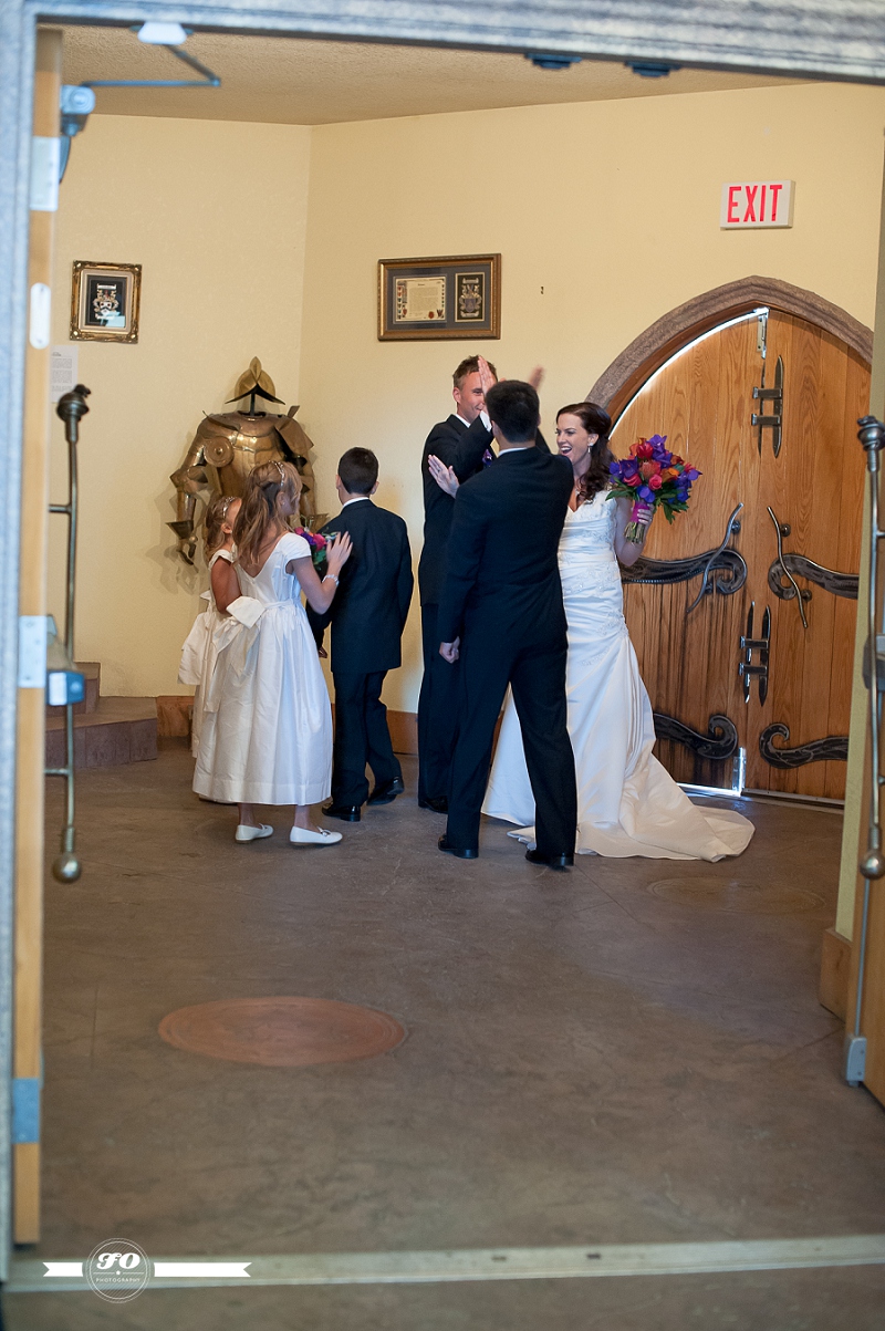 celtic hall edmonton wedding photographers, wedding high fives