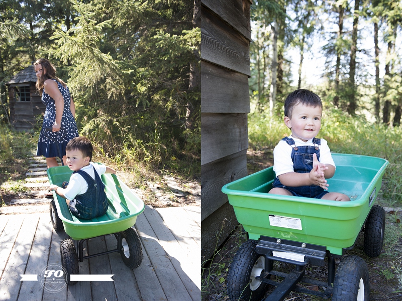 edmonton family lifestyle photographers, boy in wagon