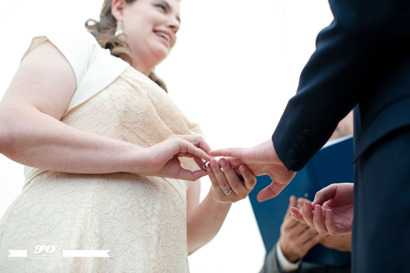 highgate english garden wedding: ring exchange