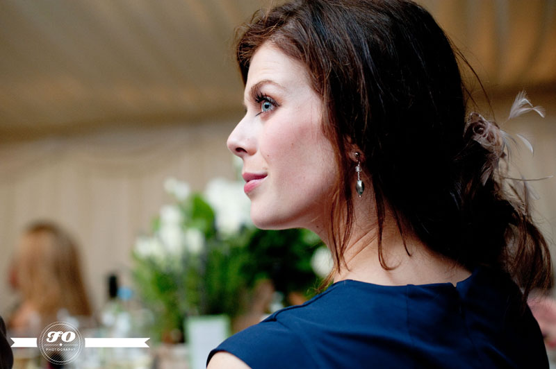 coltsfoot country retreat: blue-eyed female wedding guest