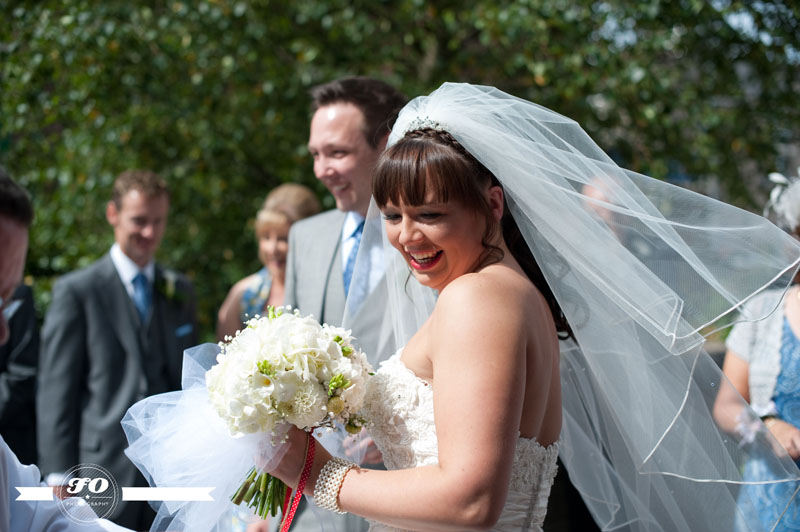 kelly & mike's wedding: bride in Justin Alexander 8483 wedding dress, dalton-in-furness