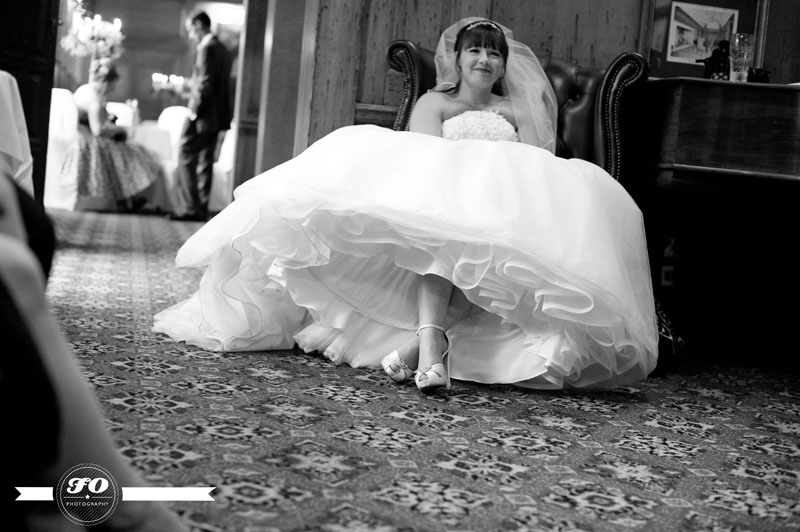 kelly & mike's wedding: bride's petticoat, abbey house hotel, barrow-in-furness