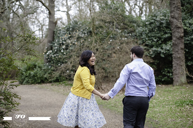 Isabella Plantation, Richmond Park, London, engagement session (5)