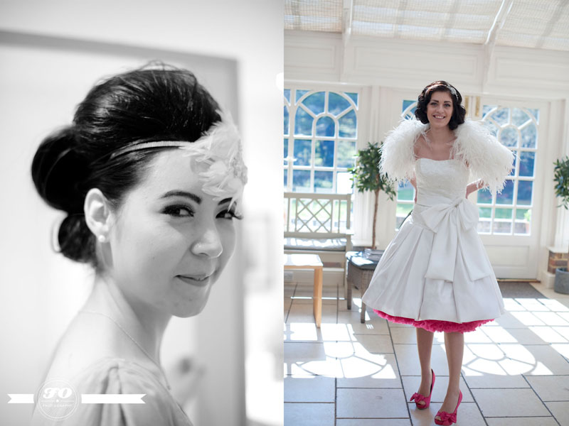 Rainbow bride, Oaks Farm Weddings, bridal shoot (1)
