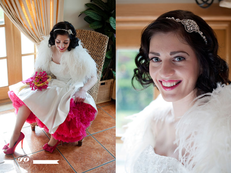 Rainbow bride, Oaks Farm Weddings, bridal shoot (4)