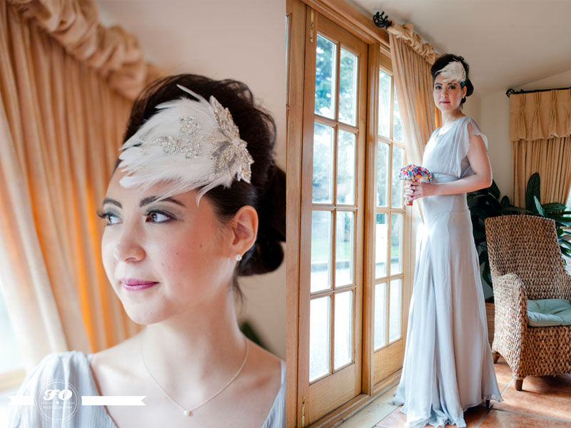 Rainbow bride, Oaks Farm Weddings, bridal shoot (5)