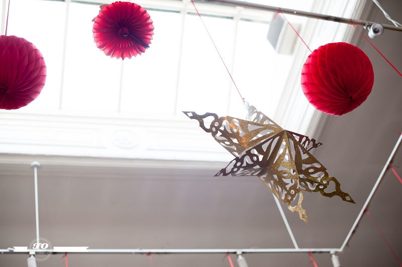 Drink shop do christmas decorations