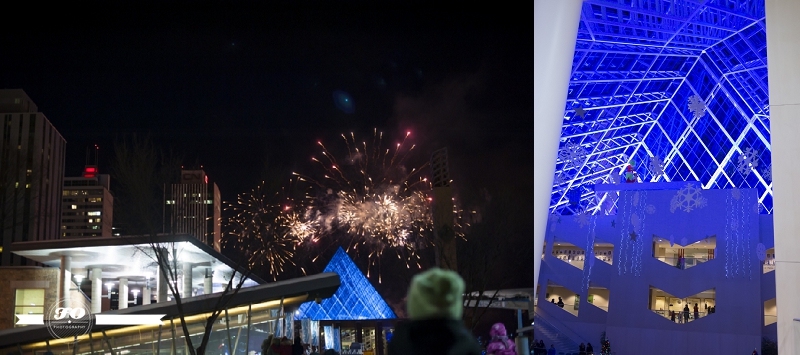 New Year's Eve Downtown Edmonton 2012, New Year's Day 2013, fireworks