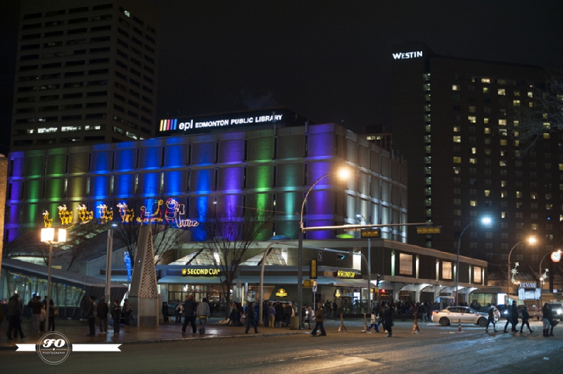 New Year's Eve Dwontown Edmonton 2012, Edmonton Public Library