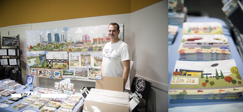 Jason Blower Illustration at the royal bison