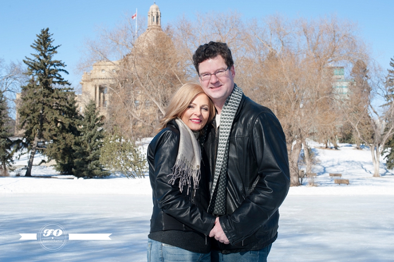 Skating engagement session | Alberta Legislature Grounds