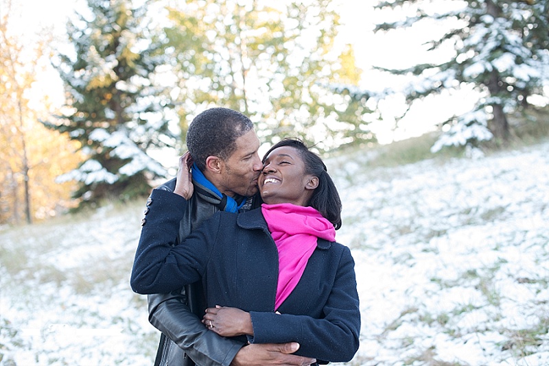 Rundle Park Edmonton Fall Winter Engagement Session