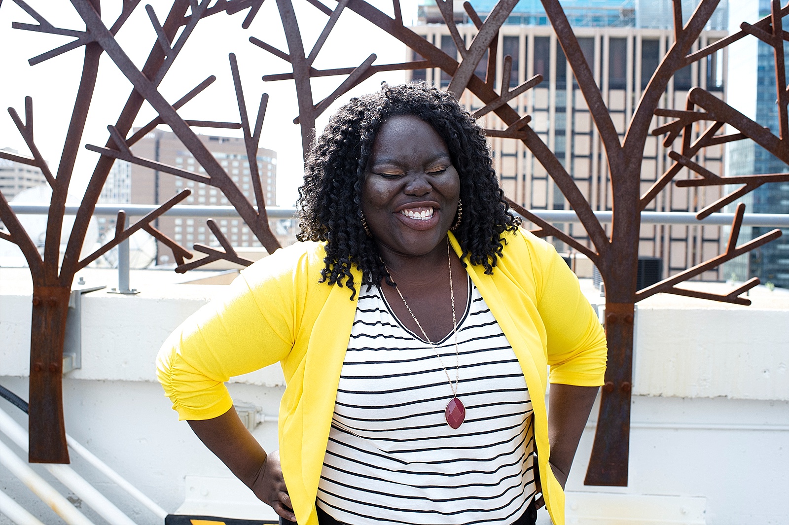 Laughing Black woman