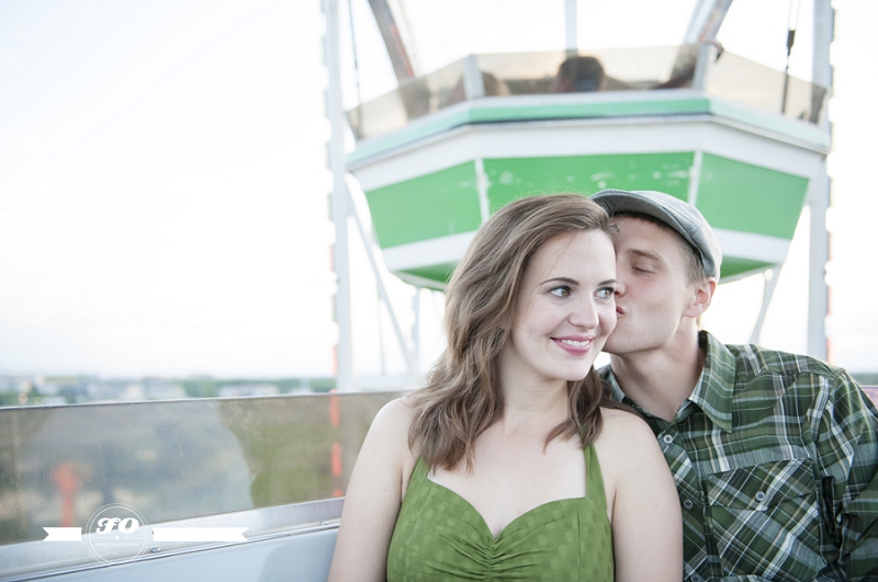 Engagement session at Capilano Park & K-Days in Edmonton | Andrea & Nathan