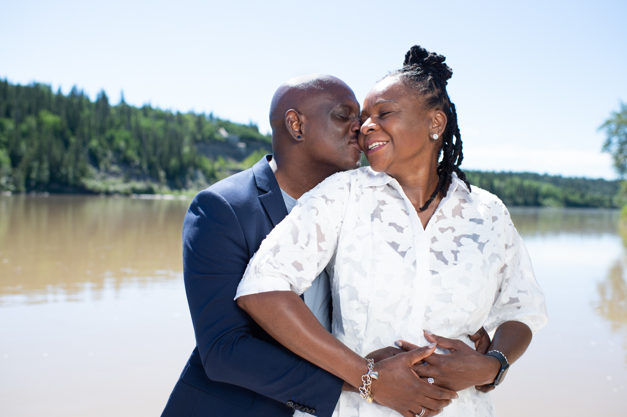 Saskatchewan River summer engagement session